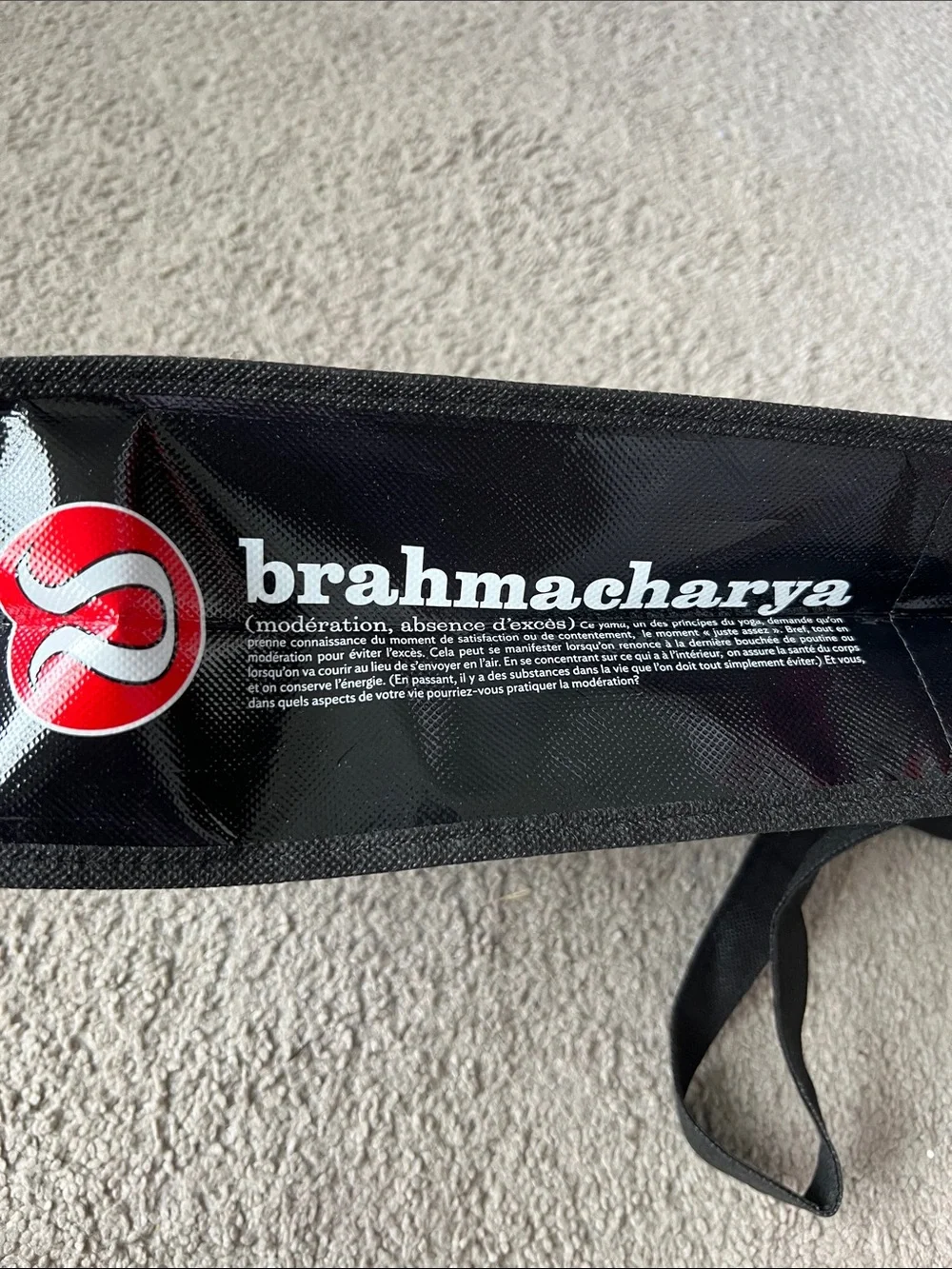 lululemon athletica Bright Blue 'BRUNCHAPPY' Graphic Tote